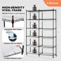 Plant Stand Grow Light 6 Tier 200W 59.1