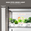 DIY Plant Stand 6 Tier 192W Grow Lights 70.9