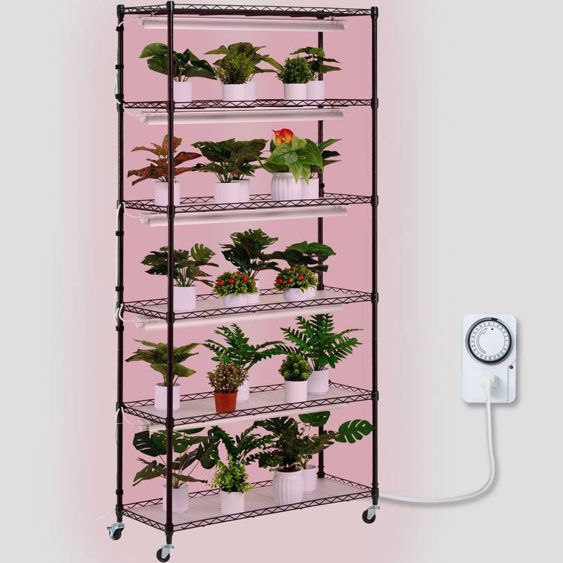 Artiss Plant Stand Grow Light 6 Tier 180W 180cm Indoor Shelf