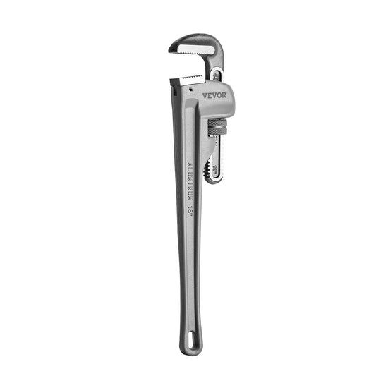 18" Aluminum Pipe Wrench Adjustable Plumbing Tool High Strength