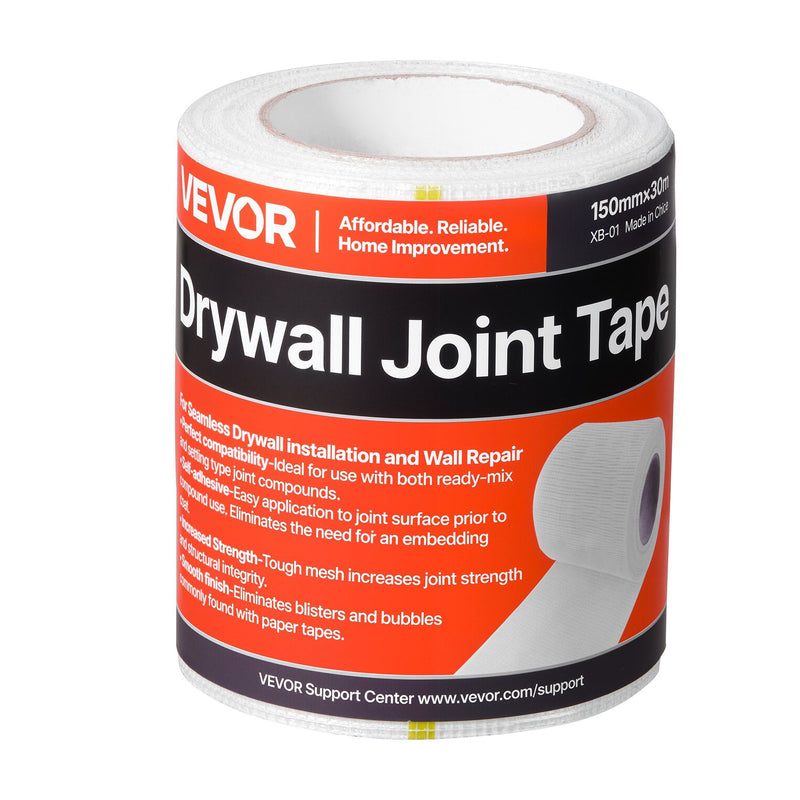 Drywall Mesh Tape 150mm x 30m Self-Adhesive 12 Rolls