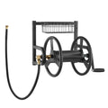 Wall Mounted Garden Hose Reel 125ft 5/8in Metal Basket