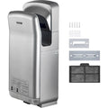 Jet Hand Dryer Automatic High Speed Silver Washroom 1800W