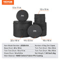5-Piece Drum Bag Set 1680D Oxford Padded 55cm Kick 30cm Tom