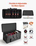 Drum Kit Bag 600D Padded Wheels 920x420x410mm Black