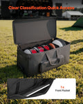 Drum Kit Bag 600D Padded Wheels 920x420x410mm Black