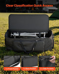 Drum Hardware Bag with Wheels 1680D Carry Case Black