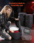 5 Piece Drum Case Set 600D Padded Bags Bass Tom Snare Drums