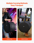 5 Piece Drum Case Set 600D Padded Bags Bass Tom Snare Drums