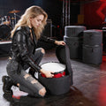 5 Piece Drum Case Set 600D Padded Bags Bass Tom Snare Drums