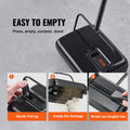 VEVOR Carpet Sweeper 200mm Manual Non-Electric 300ml Dustbin Pet Hair