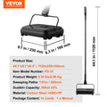 VEVOR Carpet Sweeper 200mm Manual Non-Electric 300ml Dustbin Pet Hair