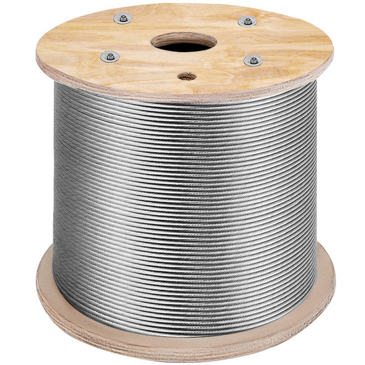 Stainless Steel Cable Railing 3/16" 1000ft Wire Rope 316 Marine