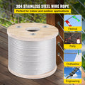304 Stainless Steel Wire Rope 4.8mm 7x19 76m Reel