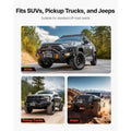 Electric Winch, 5400 kg Load Capacity, 12V DC Truck Winch with Φ9.1 mm x 24 m Steel Rope, Wireless & Wired Remote Control, IP55 Waterproof for Towing SUV Jeep Trailer Boat Off-Road Vehicle