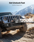 12V Electric Winch 5400kg Steel Rope 26m Truck SUV Jeep Trailer