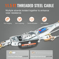 Come Along Winch 5 Ton Steel Cable Ratchet Puller 3 Hooks