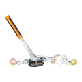 Come Along Winch 5 Ton Steel Cable Ratchet Puller 3 Hooks
