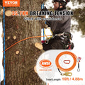 12.7mm Steel Core Flipline 16ft Arborist Tree Climbing Fall Protection
