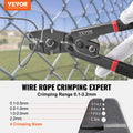 Crimping Tool 2.2mm Wire Rope Cable Cutter 160pc Aluminium Buckles
