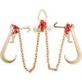V-Chain Bridle 4364kg G80 Tow Chain RTJ Hooks Galvanized Steel