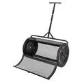 Compost Spreader 91cm Peat Moss Roller 4 Height Adjustable Steel