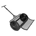 Compost Spreader 91cm Peat Moss Roller 4 Height Adjustable Steel