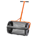 Compost Spreader 24in Peat Moss Roller 3 Height Adjust Steel