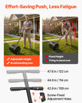 Compost Spreader 42cm Peat Moss Roller 3 Height Adjustable Steel