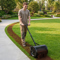 Compost Spreader 42cm Peat Moss Roller 3 Height Adjustable Steel