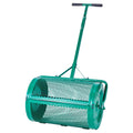 Compost Spreader 24in Wide Grass Seed Peat Moss Roller Adjustable