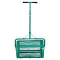 Compost Spreader 24in Wide Grass Seed Peat Moss Roller Adjustable