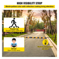 2x 6Ft Rubber Speed Bump Cable Protector Ramp 185x31x5.5cm