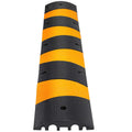 2x 6Ft Rubber Speed Bump Cable Protector Ramp 185x31x5.5cm