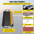 Rubber Cable Guard 3-Channel 2x2.3in 6600lbs Cord Ramp