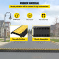 Rubber Cable Guard 3-Channel 2x2.3in 6600lbs Cord Ramp