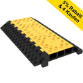 Rubber Cable Guard 3-Channel 2x2.3in 6600lbs Cord Ramp