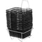 12PCS Black Metal Shopping Baskets with Handles Wire Mesh Retail