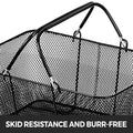 12PCS Black Metal Shopping Baskets with Handles Wire Mesh Retail