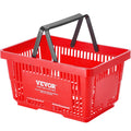Plastic Shopping Basket 24L Red Set of 12 Retail Grocery