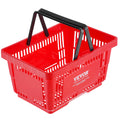 Plastic Shopping Basket 24L Red Set of 12 Retail Grocery