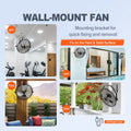 Industrial Wall Mount Fan 17.6