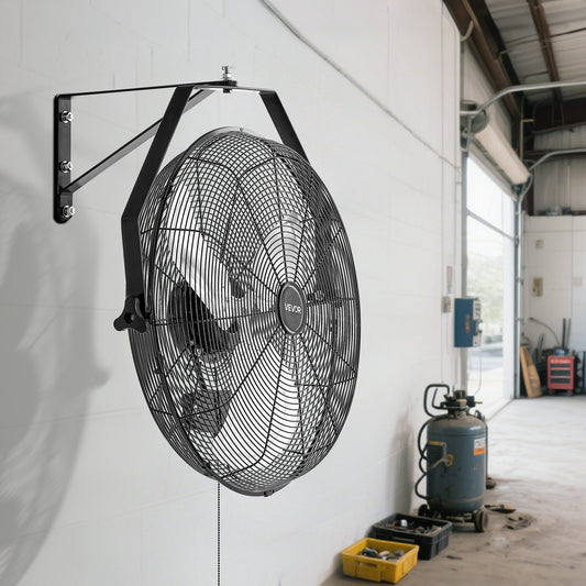 615mm Industrial Wall Mount Fan 3 Speed 4650 CFM for Garage Greenhouse