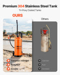 Industrial Concrete Sprayer 14L Stainless Steel Wheeled Cart