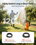 Industrial Concrete Sprayer 14L Stainless Steel Wheeled Cart