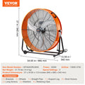 Drum Fan 30 Inch 3-Speed 13000CFM Industrial Warehouse