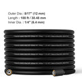 Pressure Washer Hose, 100FT, 1/4