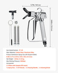 Airless Paint Spray Gun 3600PSI 517 Tip High Pressure
