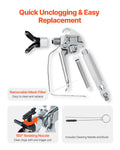 Airless Paint Spray Gun 3600PSI High Pressure 5 Tips