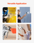 Airless Paint Spray Gun 3600PSI High Pressure 5 Tips